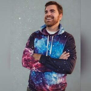 Galaxy Print Men's Hoodie